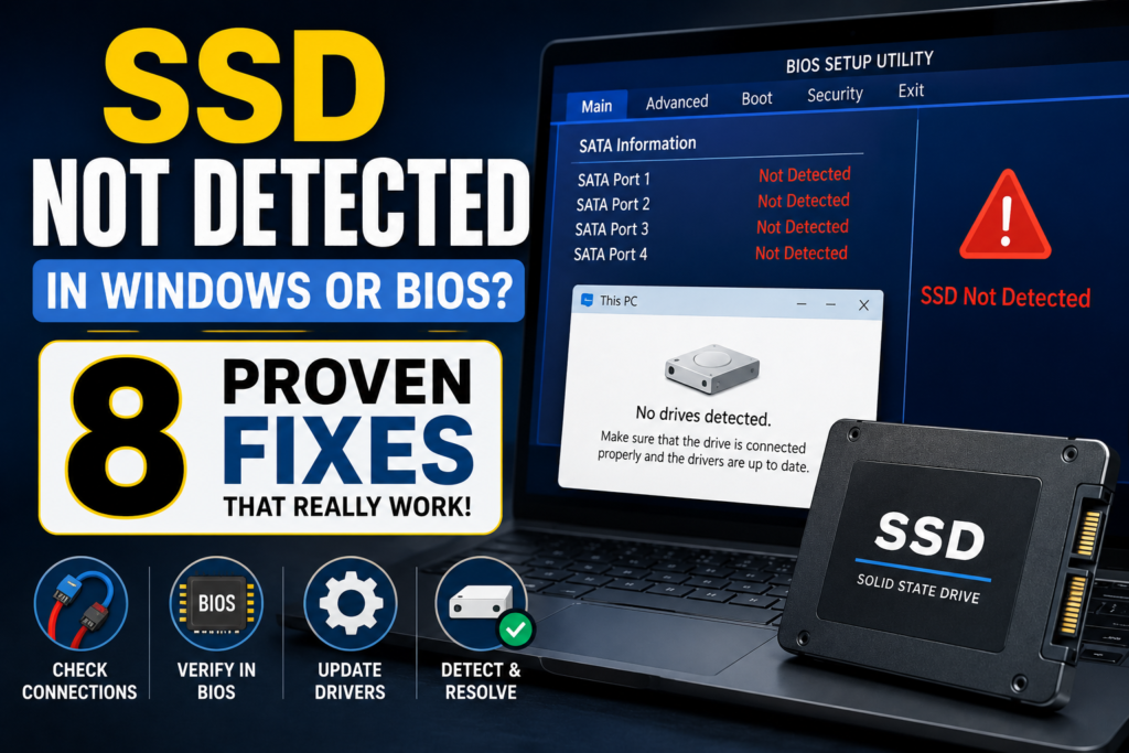 SSD not detected